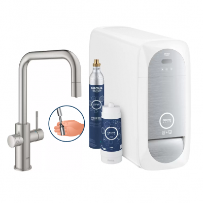 GROHE Blue Home - U-tut - Uttrekkbar - Supersteel Watertrade