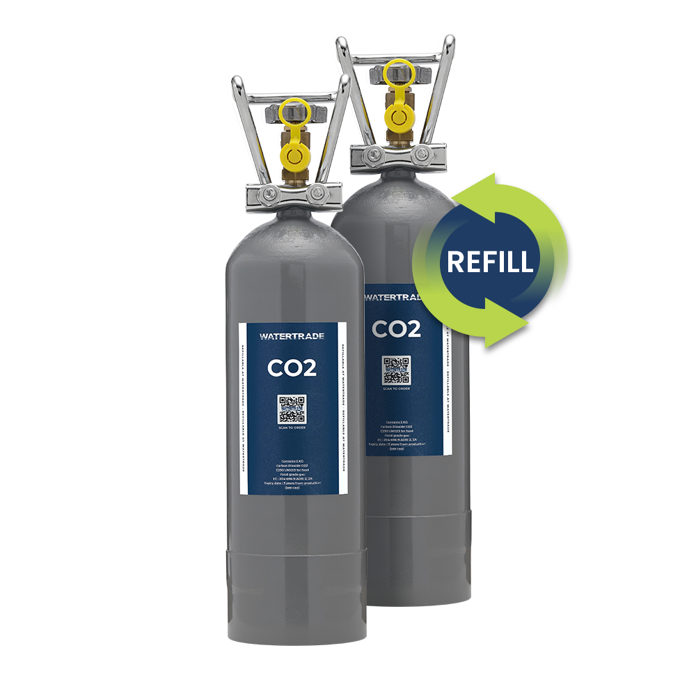 2 kg CO2 Ombytt (2 pak) Refill