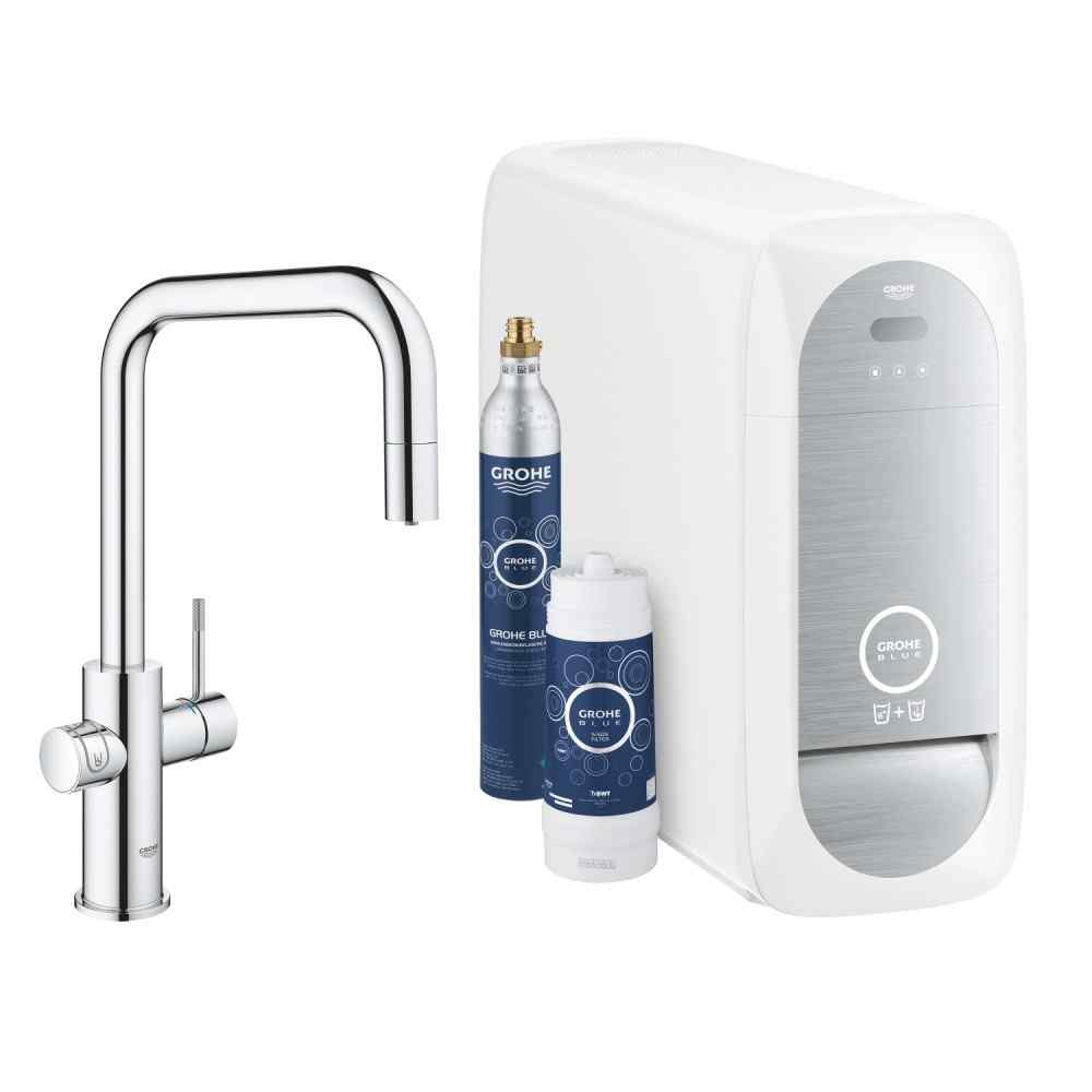 GROHE Blue Home U-tud Med Udtræk - starter kit Watertrade
