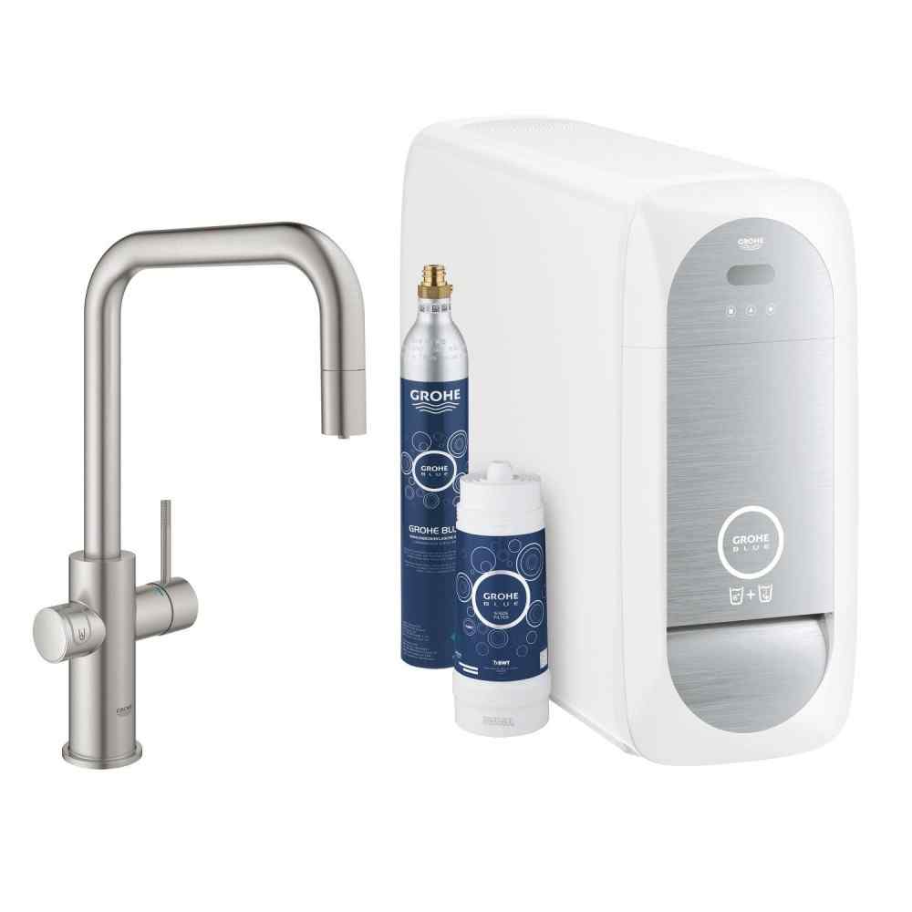 GROHE Blue Home - U-tut - Uttrekkbar - Supersteel Watertrade
