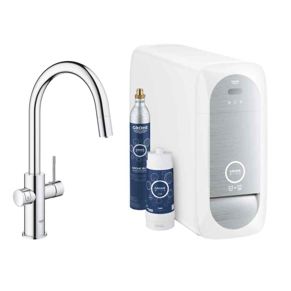 GROHE Blue Home - C-tut - Uttrekkbar - Krom Watertrade