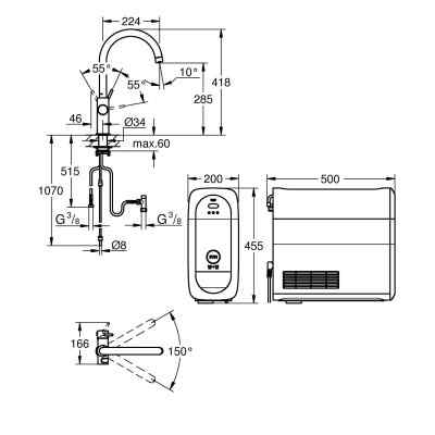 GROHE Blue Home - C-tut - Krom GROHE Blue Home