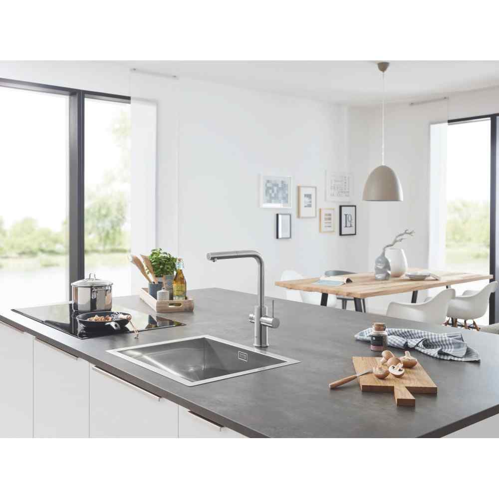 GROHE Blue Home - L-tut - Uttrekkbar - Supersteel GROHE Blue Home