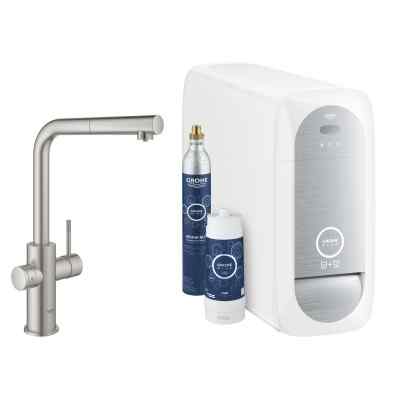 GROHE Blue Home - L-tut - Uttrekkbar - Supersteel GROHE Blue Home