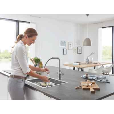 GROHE Blue Home - L-tut - Uttrekkbar - Supersteel GROHE Blue Home