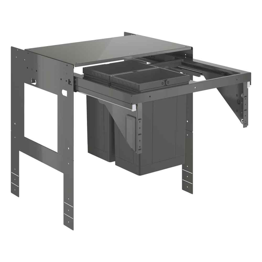 Affaldsspand 60 cm 2 x 8 L Affaldssortering