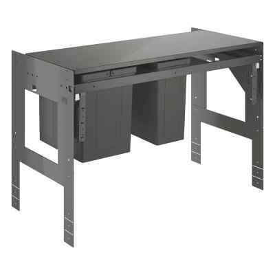 Affaldsspand 90cm, 2x8+11L Affaldssortering